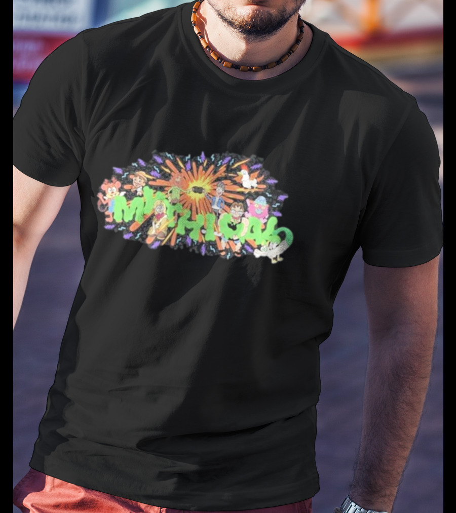 New Mythical ’90s Cartoon Characters Burst Mythical Explosion T-Shirt