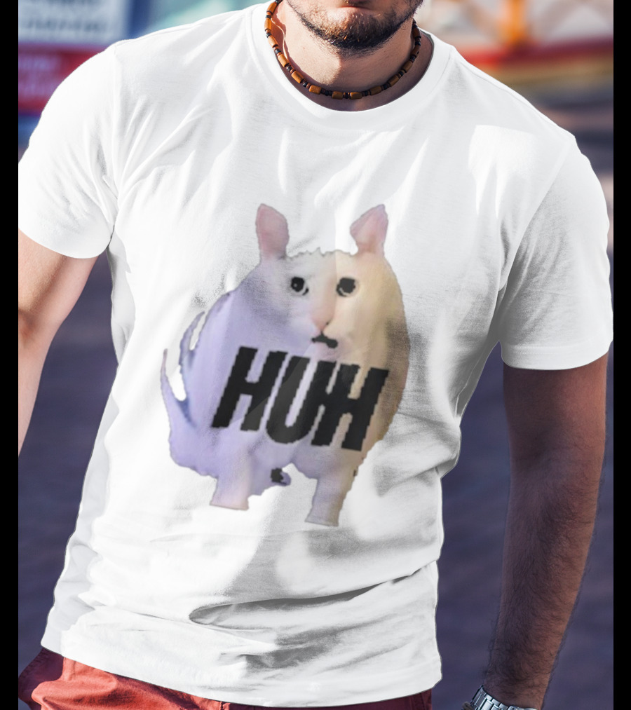 Huh Cat Meme Image T-Shirt