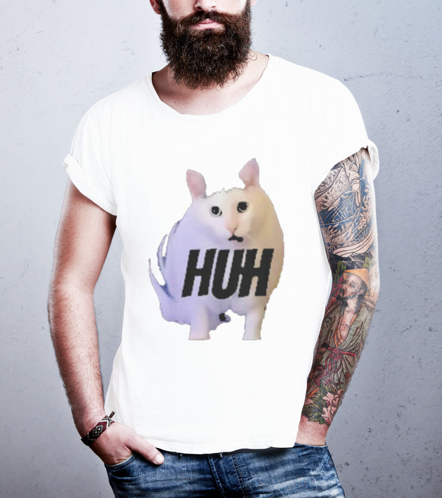 Huh Cat Meme Image T-Shirt