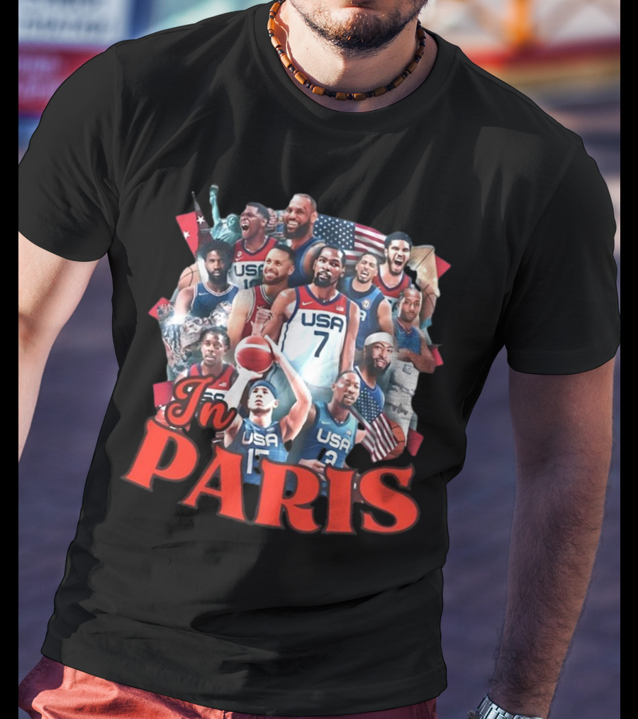 Team USA Basketball Legends In Paris T-Shirt