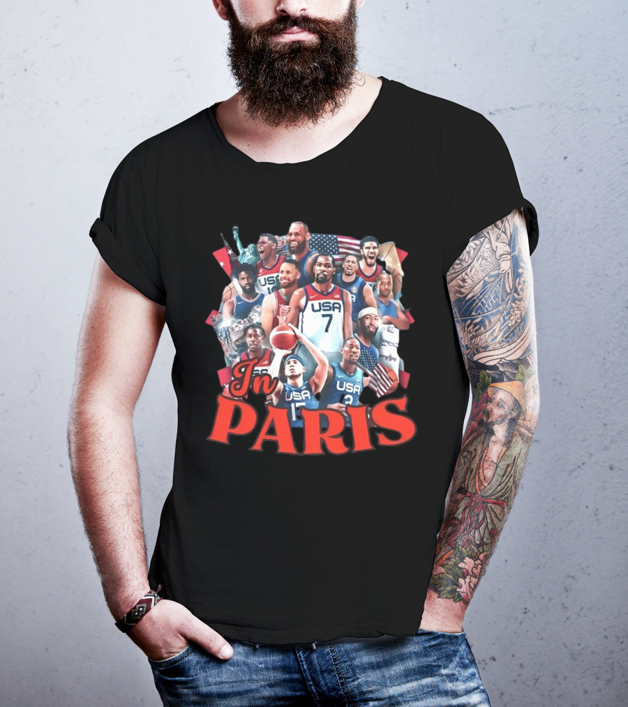 Team USA Basketball Legends In Paris T-Shirt