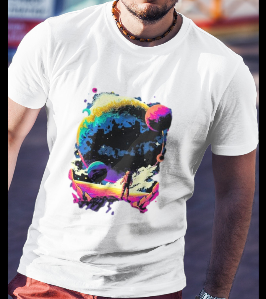 Into The AM Infinity Explorer Astronaut Planetary Adventure T-Shirt