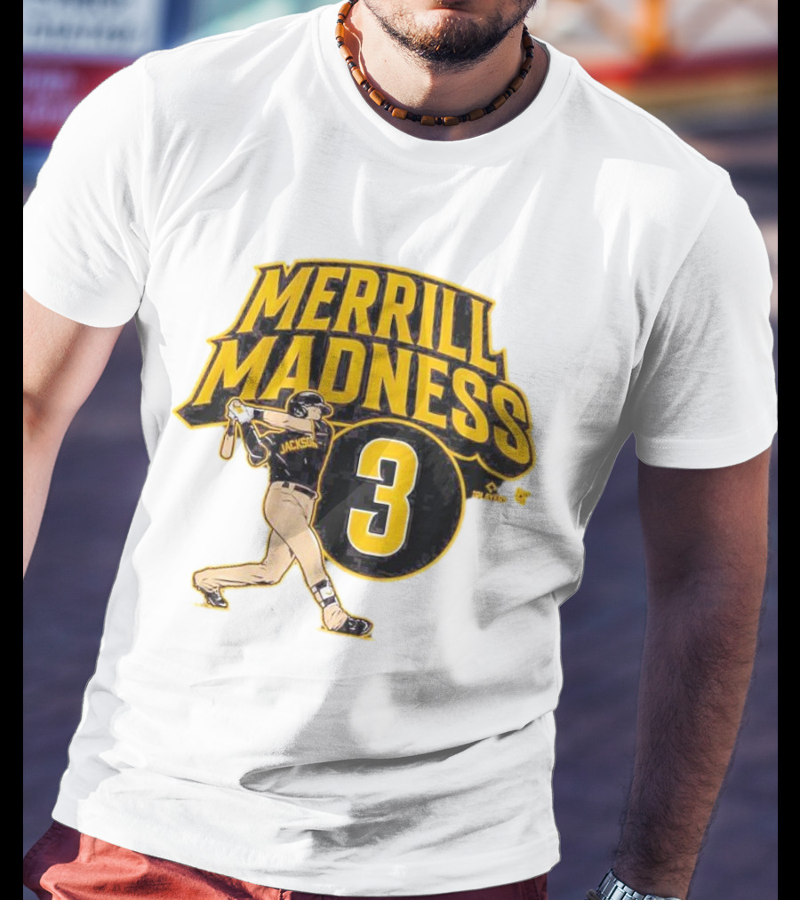 Jackson Merrill Madness 3 Baseball Player Swing T-Shirt