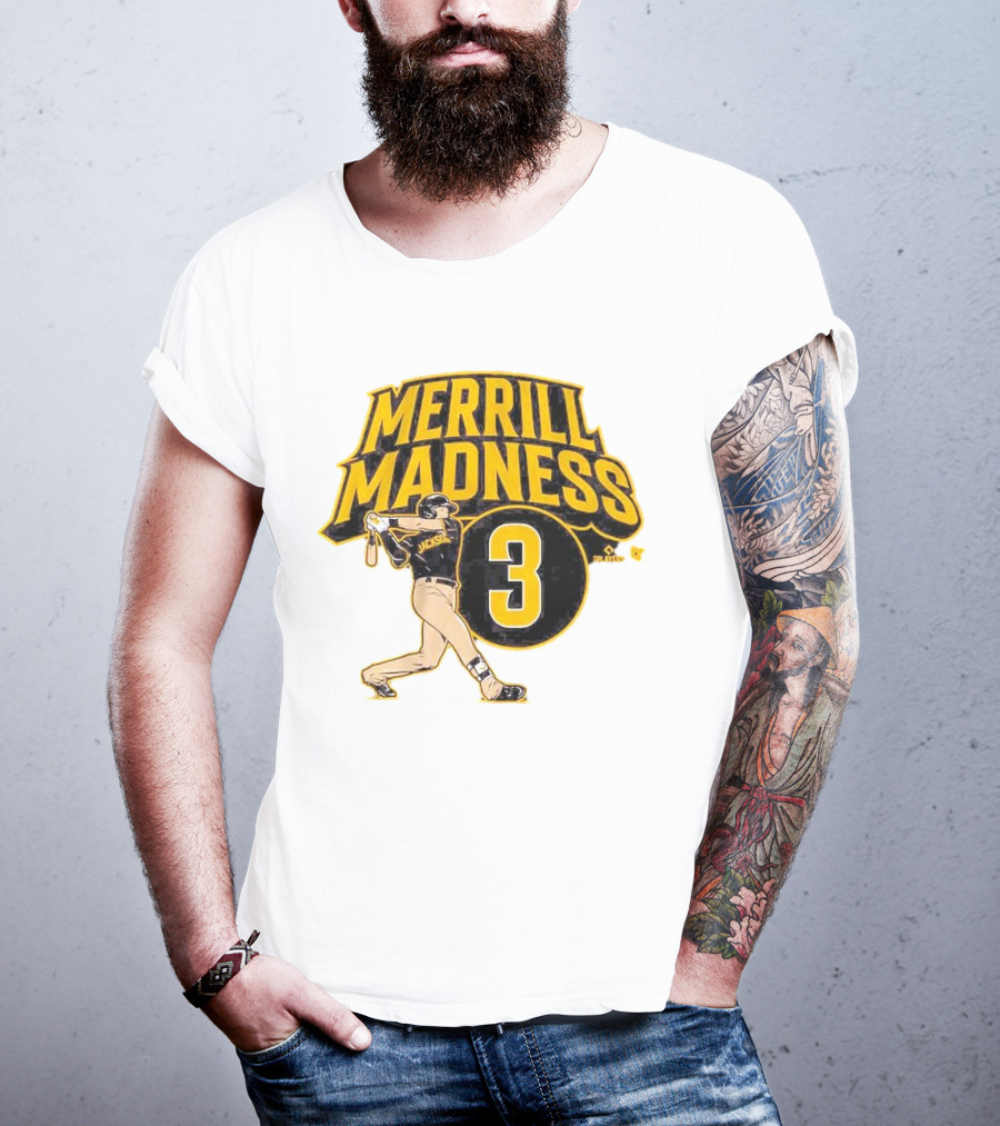 Jackson Merrill Madness 3 Baseball Player Swing T-Shirt