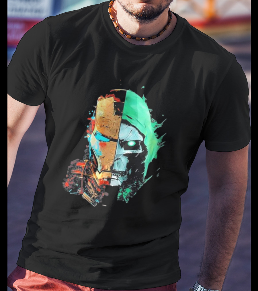 New Mask Same Task Iron Man Doctor Doom Mashup T-Shirt