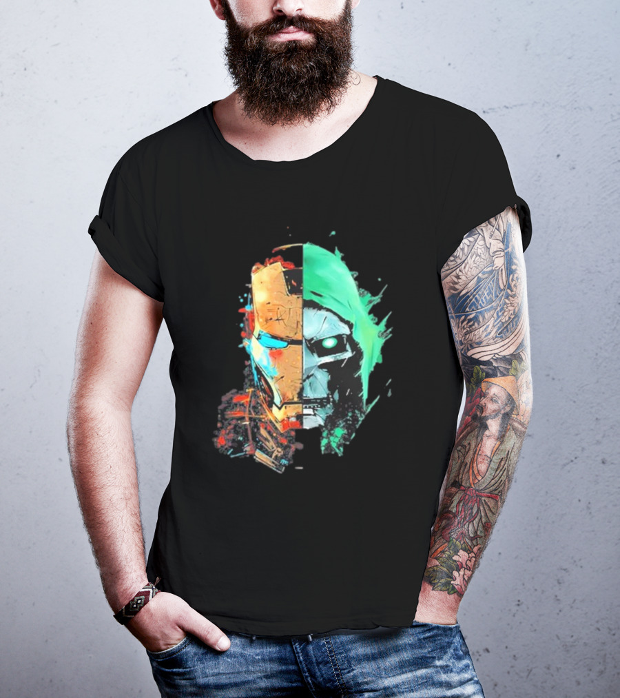 New Mask Same Task Iron Man Doctor Doom Mashup T-Shirt