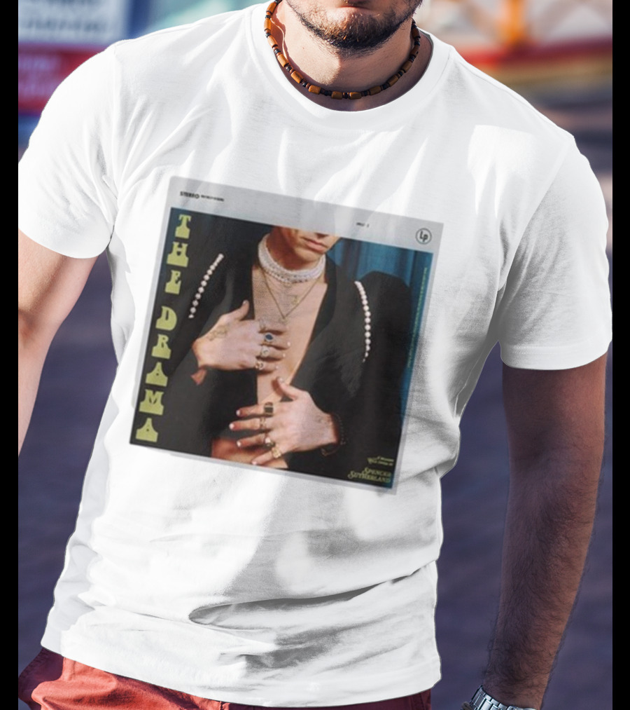 Spencer Sutherland The Drama LP Cover Tattooed Hands And Pearls T-Shirt