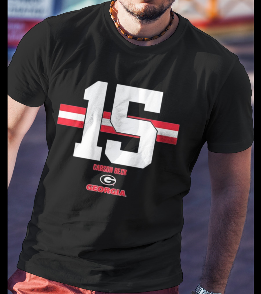 Georgia Football Carson Beck 15 Georgia T-Shirt
