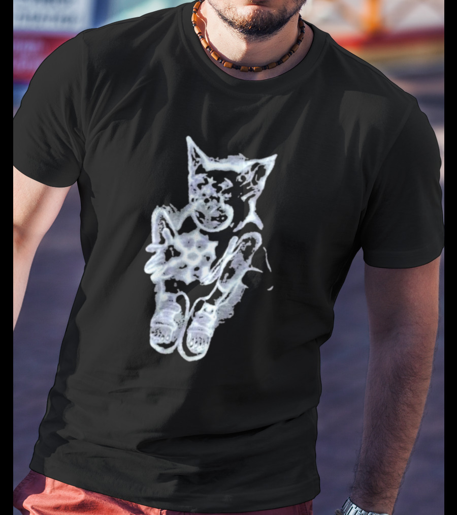 Glyvees Aura Cat Sneakers Iconic Glow T-Shirt