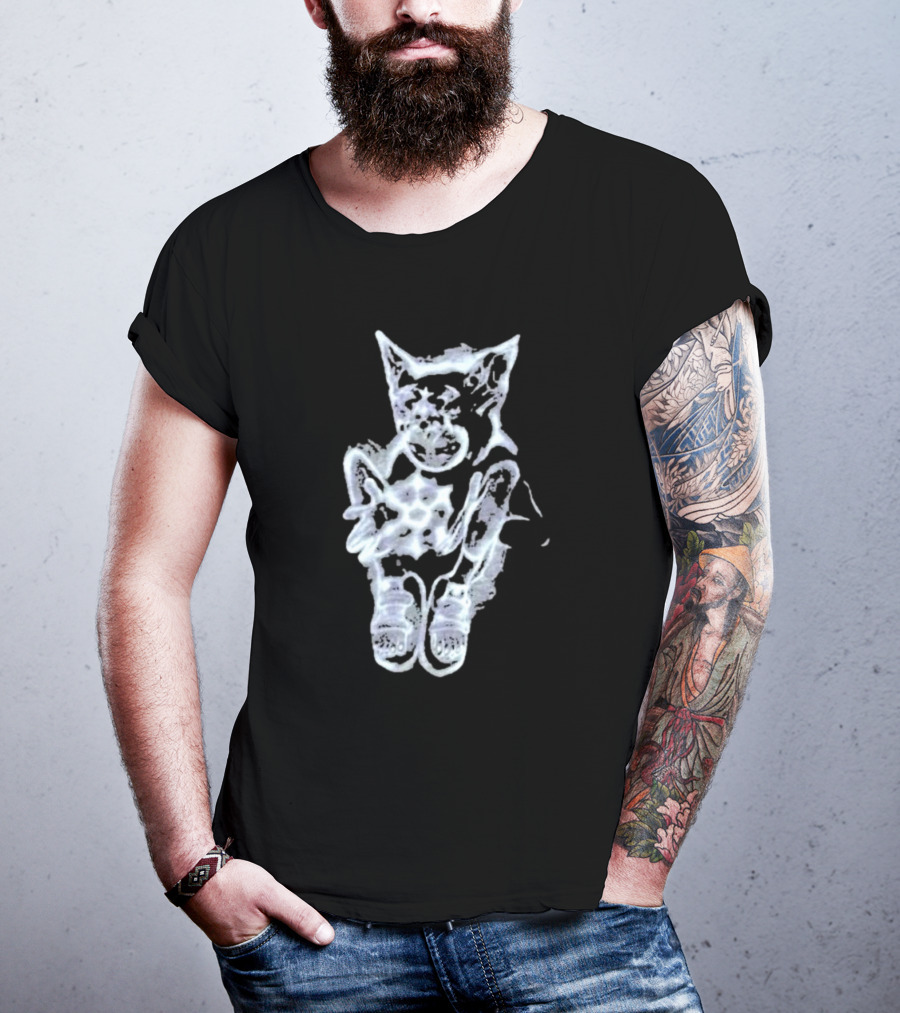 Glyvees Aura Cat Sneakers Iconic Glow T-Shirt