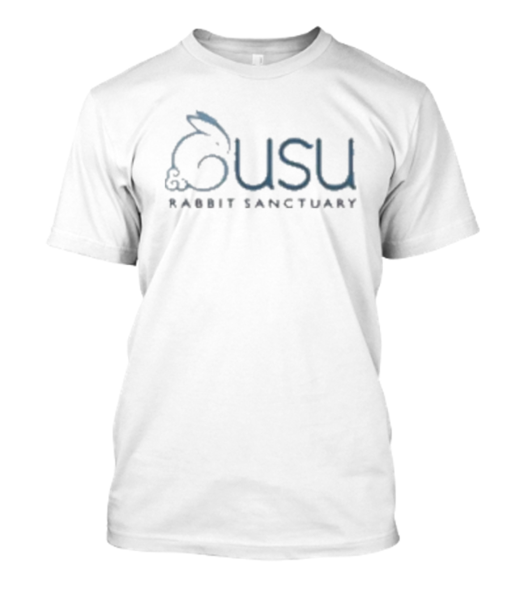 Gusu Rabbit Sanctuary Logo With Bunny Outline T-Shirt