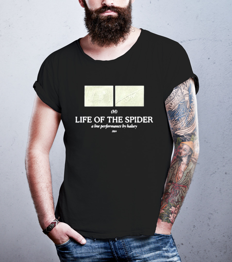 Halsey Updates Life Of The Spider (H) A Live Performance By Halsey T-Shirt