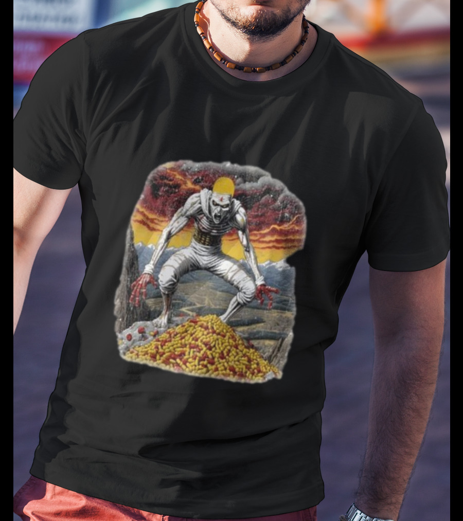 Eminem Pills Monster In Apocalyptic Landscape T-Shirt