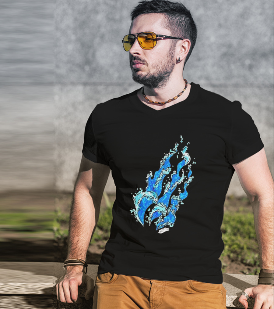 Fire Wave Blue Flame T-Shirt