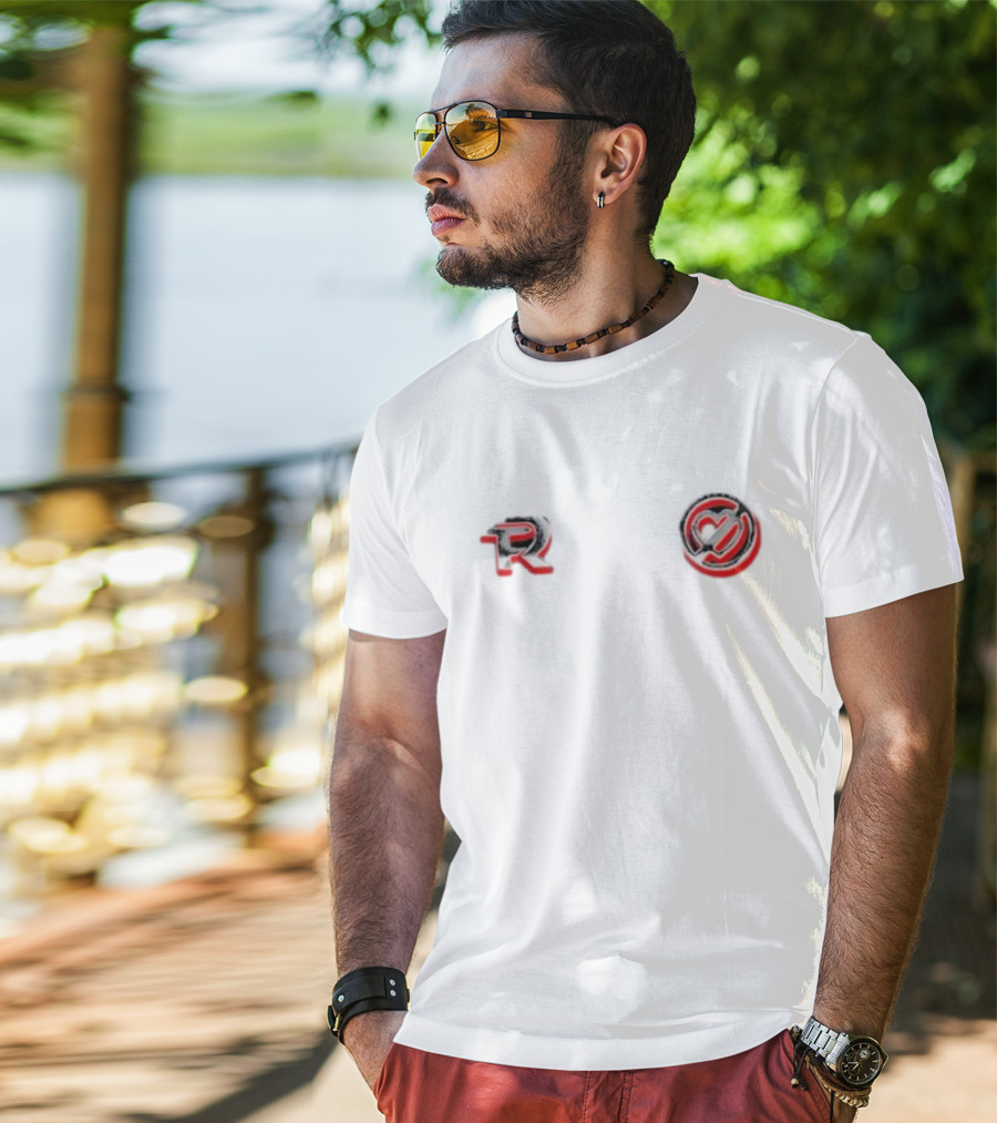 Fuerza Regida R Logo Chrome Emblem T-Shirt