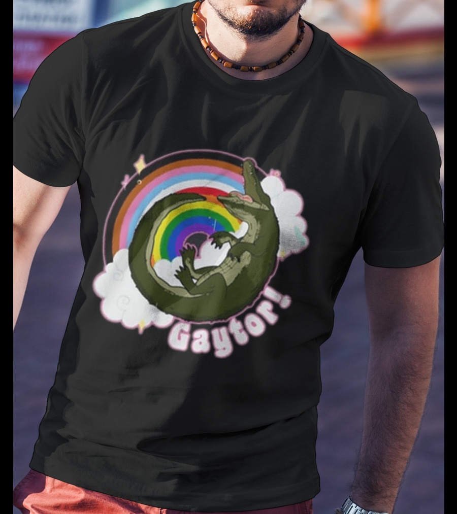 Gators Daily Gaytor Rainbow Clouds T-Shirt
