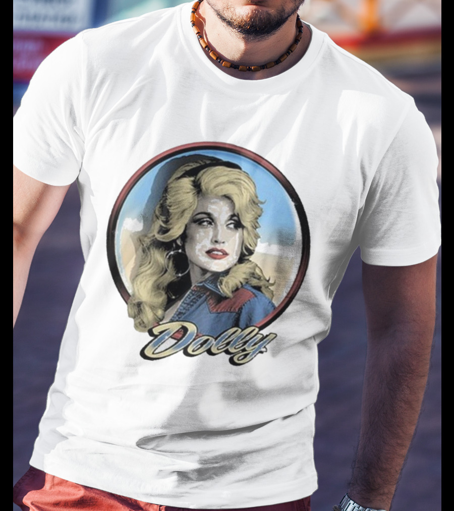 Dolly Parton Vintage Style Primary Color Photo T-Shirt