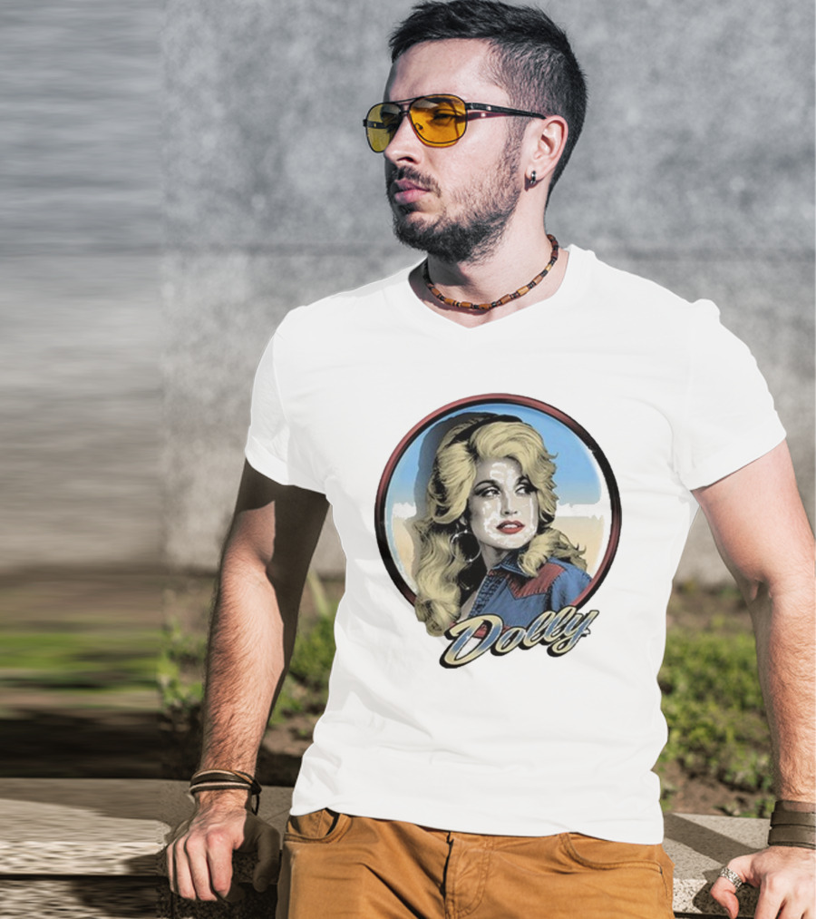 Dolly Parton Vintage Style Primary Color Photo T-Shirt