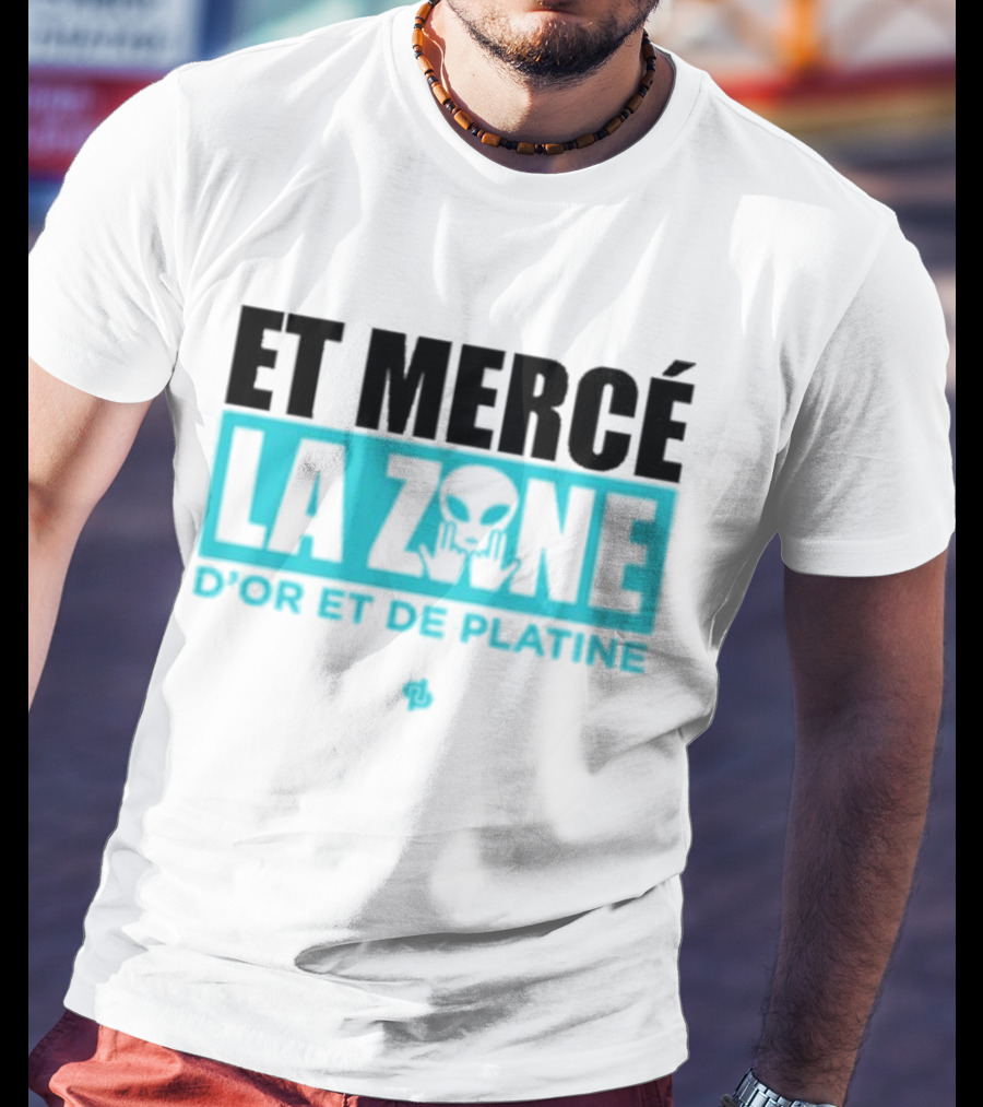 Et Mercé La Zone D'or Et De Platine Alien T-Shirt