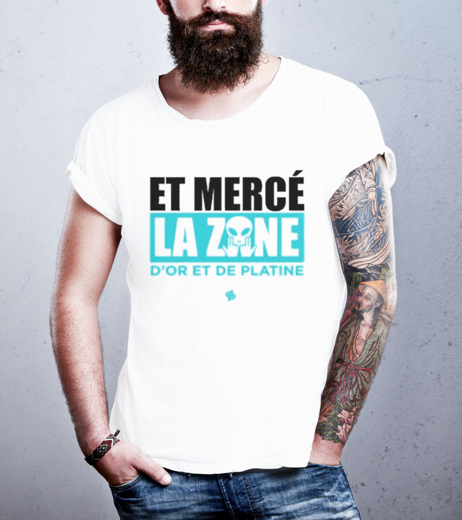 Et Mercé La Zone D'or Et De Platine Alien T-Shirt
