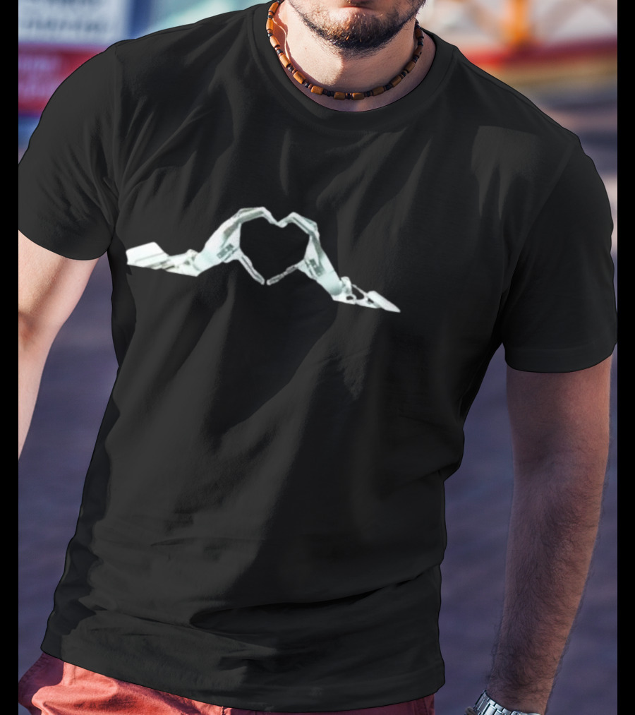 Elon Musk Robot Hand Heart T-Shirt