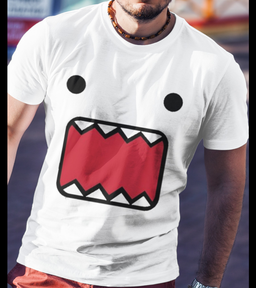 Mamono World Nostalgia Domo Kun Face T-Shirt