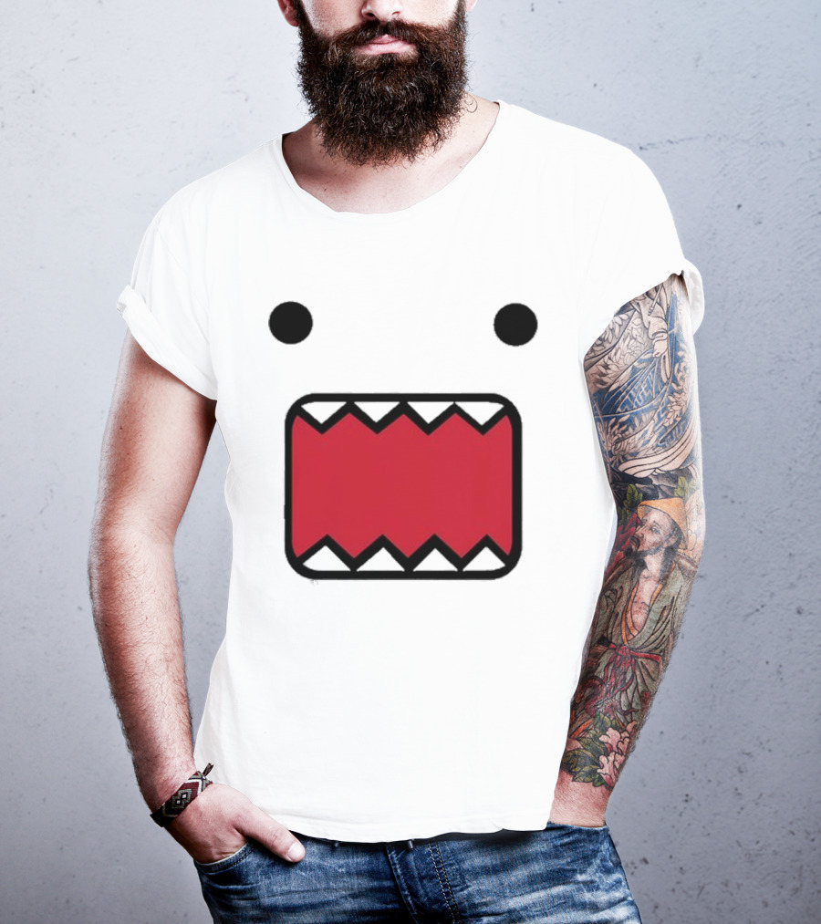 Mamono World Nostalgia Domo Kun Face T-Shirt