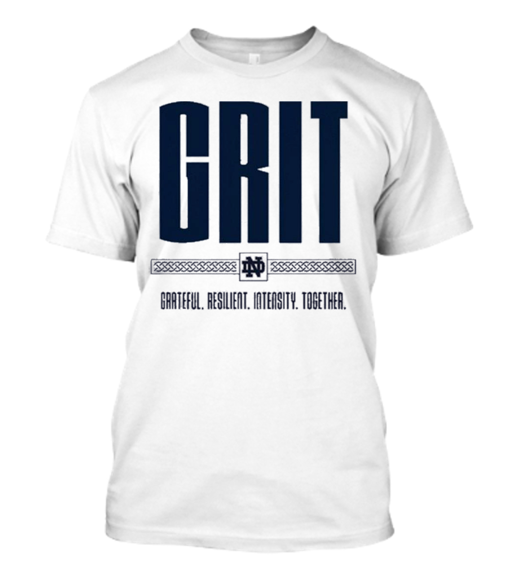 Marcus Freeman Grit Grateful Resilient Intensity Together Notre Dame Football T-Shirt