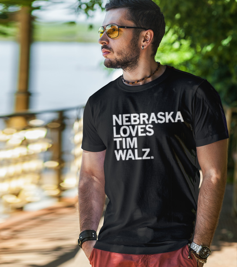 NEBRASKA LOVES TIM WALZ T-Shirt