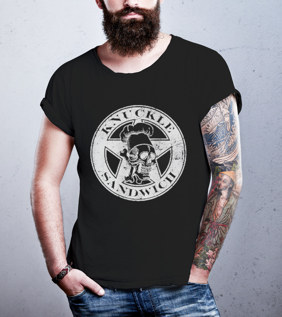 Guy Fieri Knuckle Sandwich Skull T-Shirt