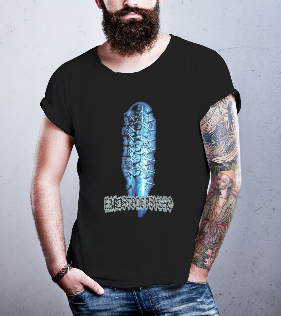 Hardstone Psycho Barbed Wire Wrapped Baseball Bat T-Shirt