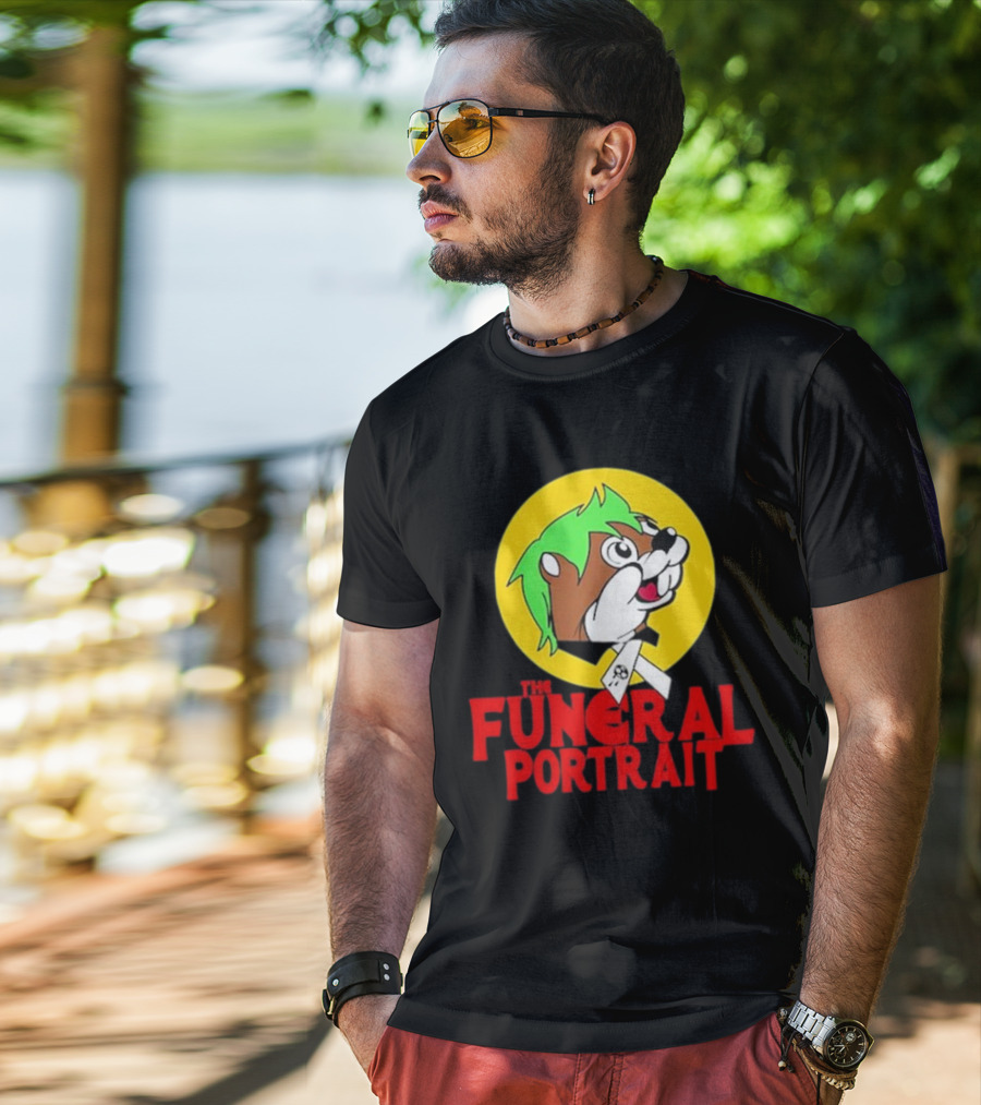 The Funeral Portrait Cartoon Mascot Circle T-Shirt