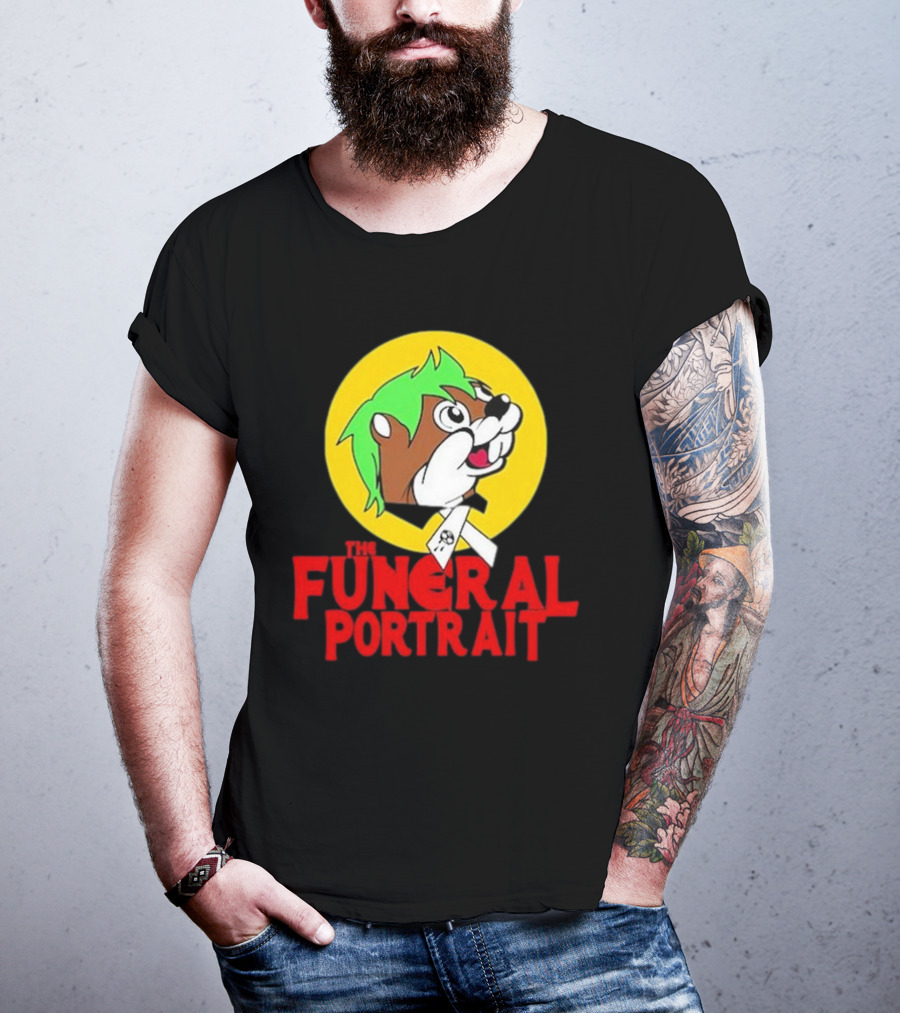 The Funeral Portrait Cartoon Mascot Circle T-Shirt