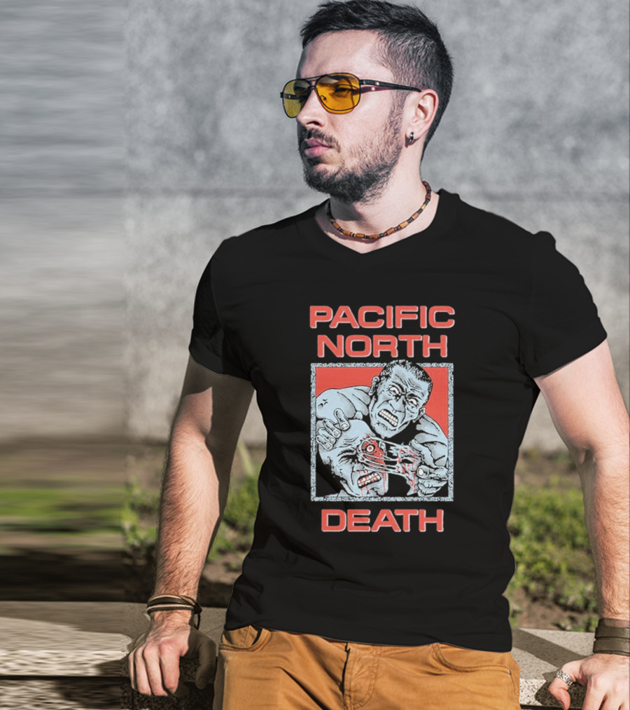 Pacific North Death Facerip Brutal New T-Shirt