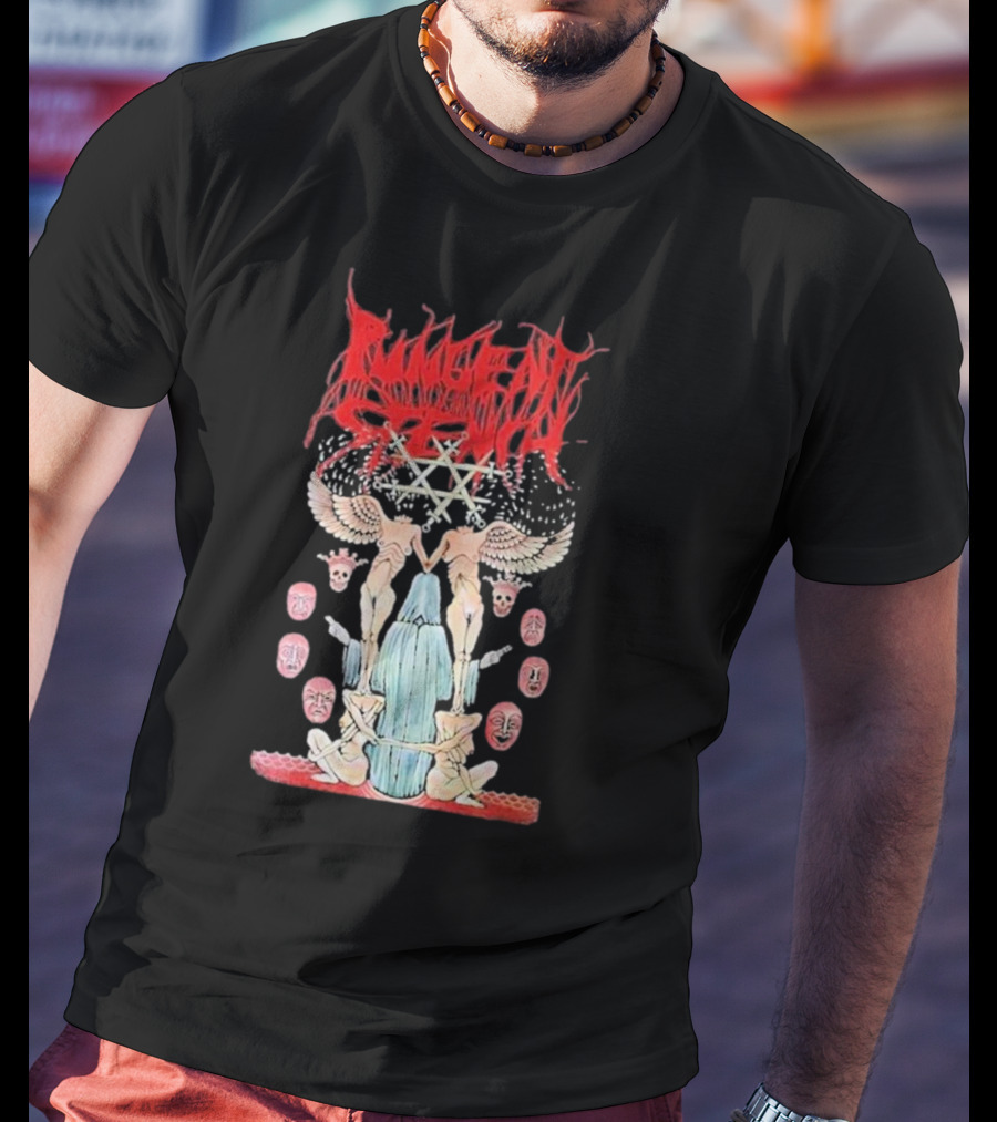 Pungent Stench Smut Kingdom Faces Angelic Figures And Mask Icons T-Shirt