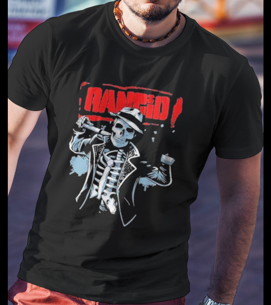 Rancid Bo Knows Skele Tim North America Tour T-Shirt