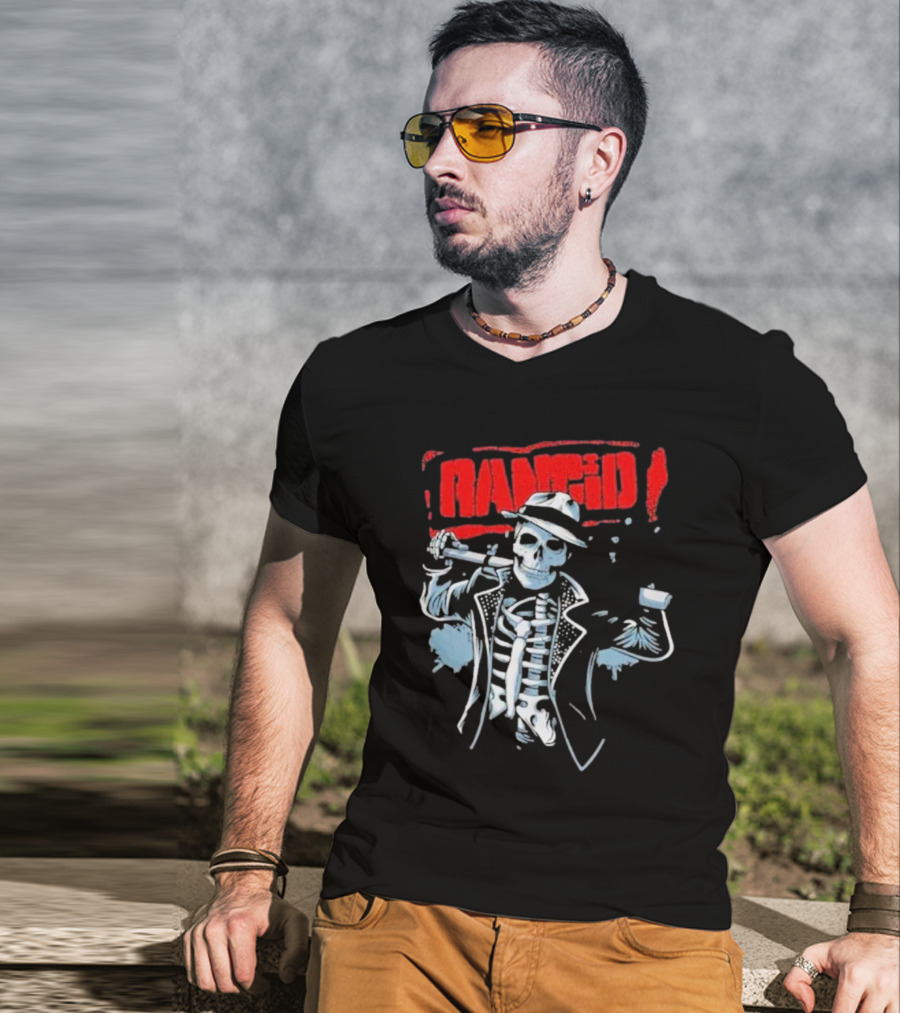 Rancid Bo Knows Skele Tim North America Tour T-Shirt