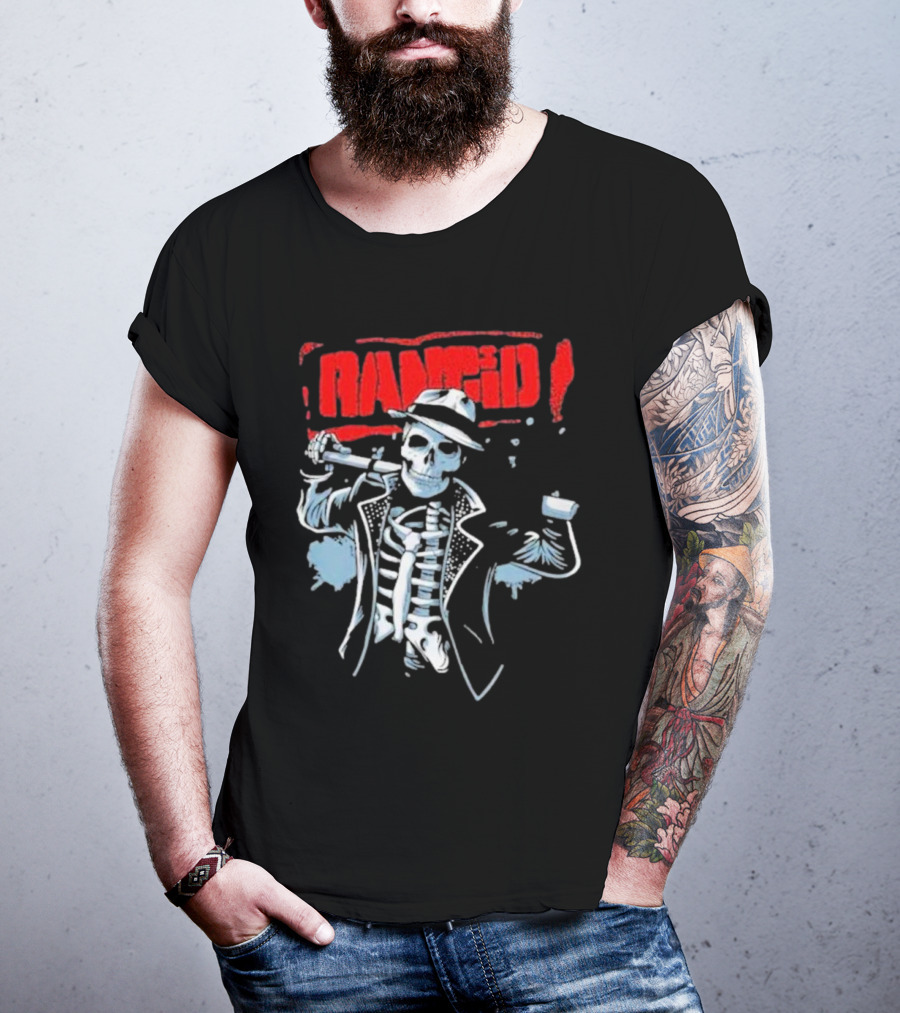 Rancid Bo Knows Skele Tim North America Tour T-Shirt