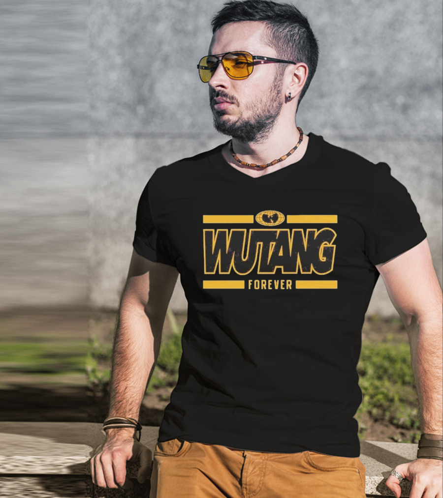 Wutang Forever Gold Black T-Shirt