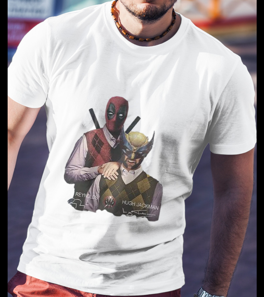 Deadpool Wolverine Ryan Reynolds Hugh Jackman Step Brothers T-Shirt