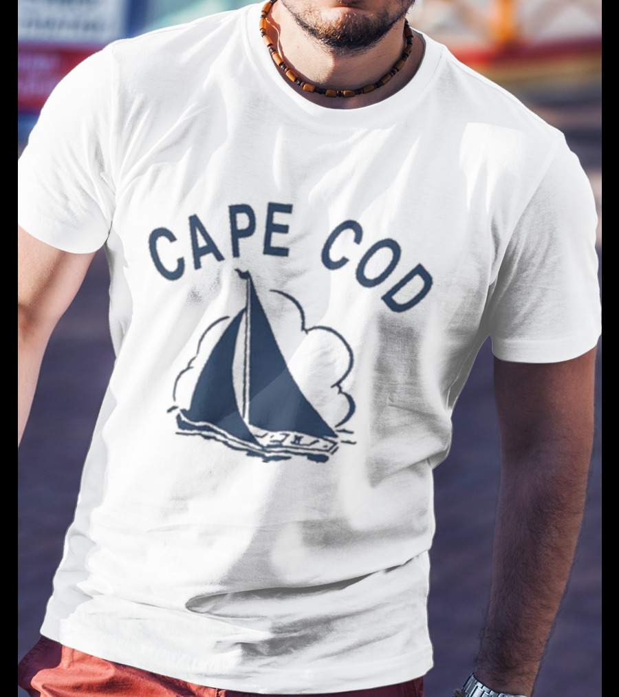 Cape Cod Sailboat Derek Guy Vintage Style Sailing T-Shirt