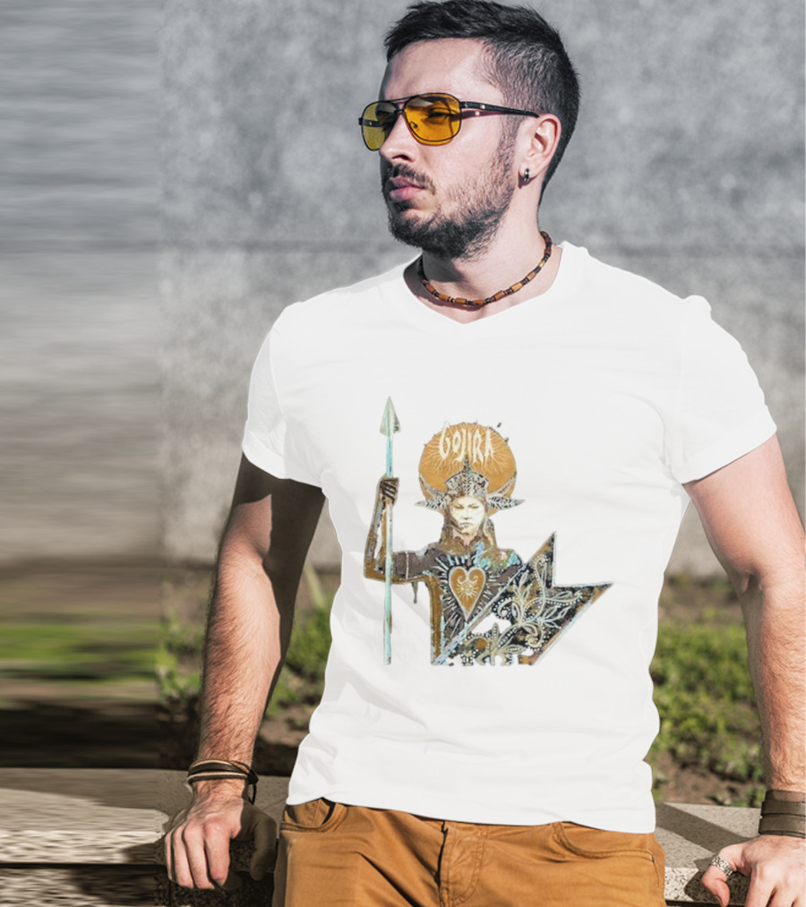 Gojira Fortitude Warrior Album Art Iconic Spear Holder T-Shirt