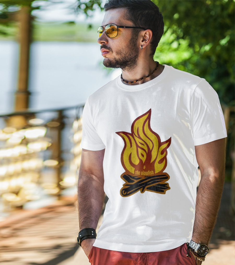 Hootie And The Blowfish Campfire Flame Logs T-Shirt