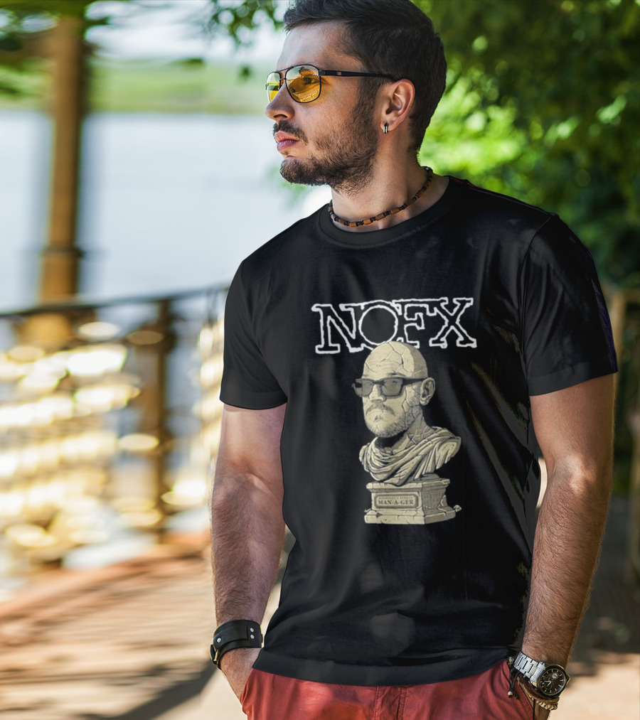 NOFX Concert Bust Graphic At Burton Cummings Theatre Winnipeg August 15 T-Shirt