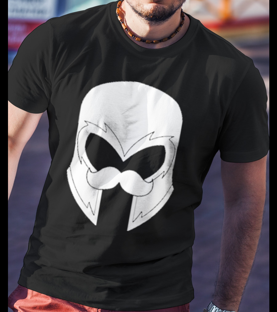 Remix’D Curleh Mustache Wolverine Mask T-Shirt