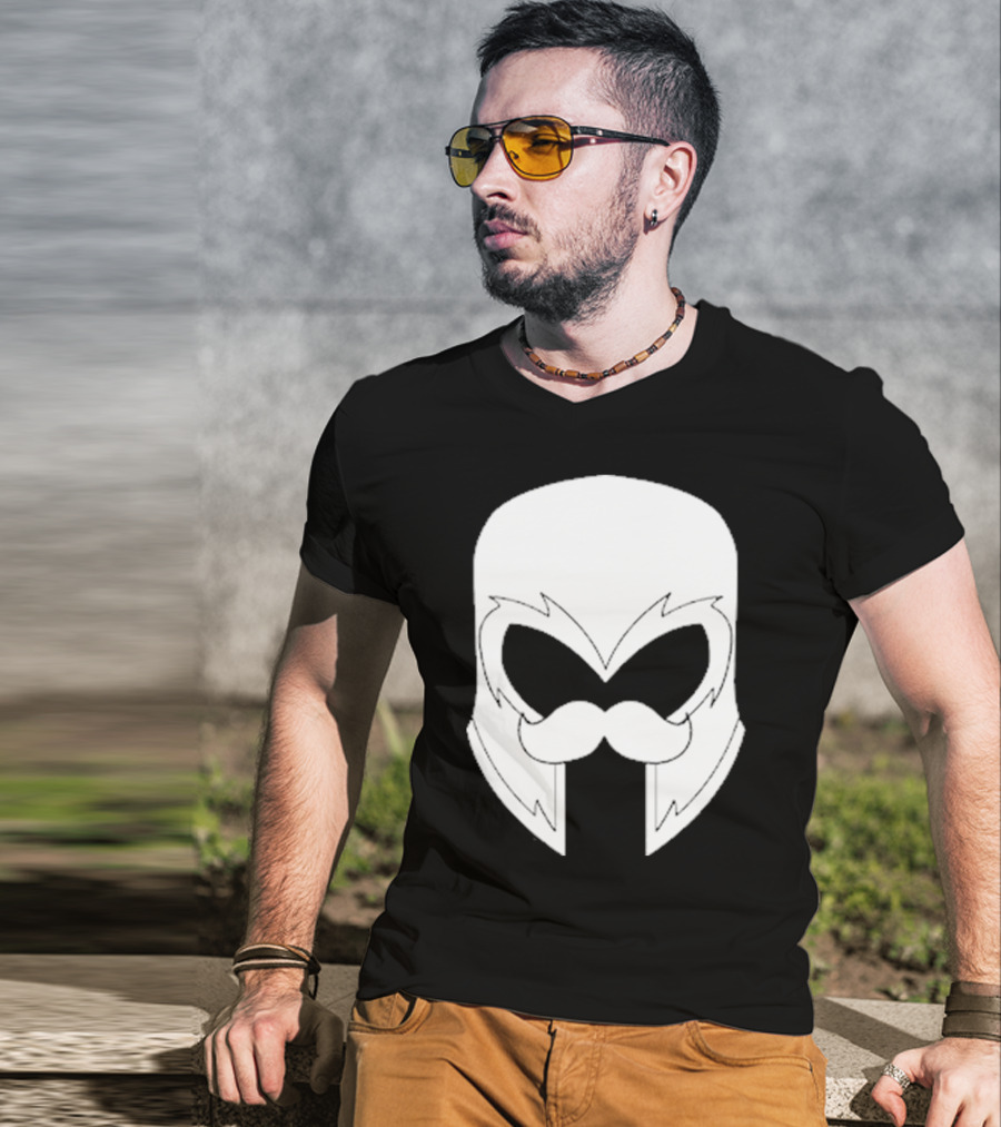 Remix’D Curleh Mustache Wolverine Mask T-Shirt