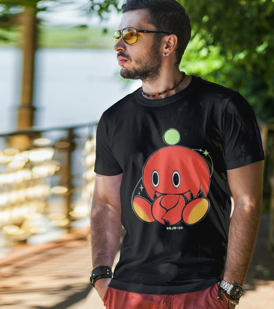 Chuckles Knuckles Chao Red Character With Green Ball T-Shirt
