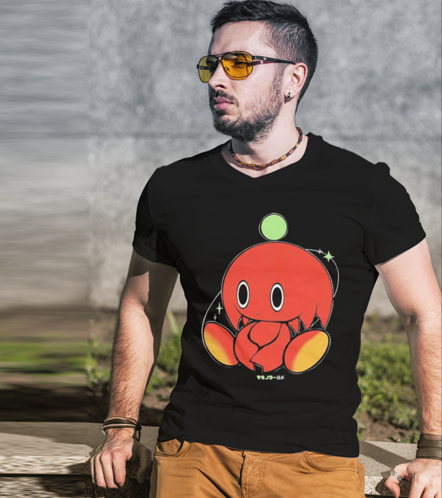 Chuckles Knuckles Chao Red Character With Green Ball T-Shirt