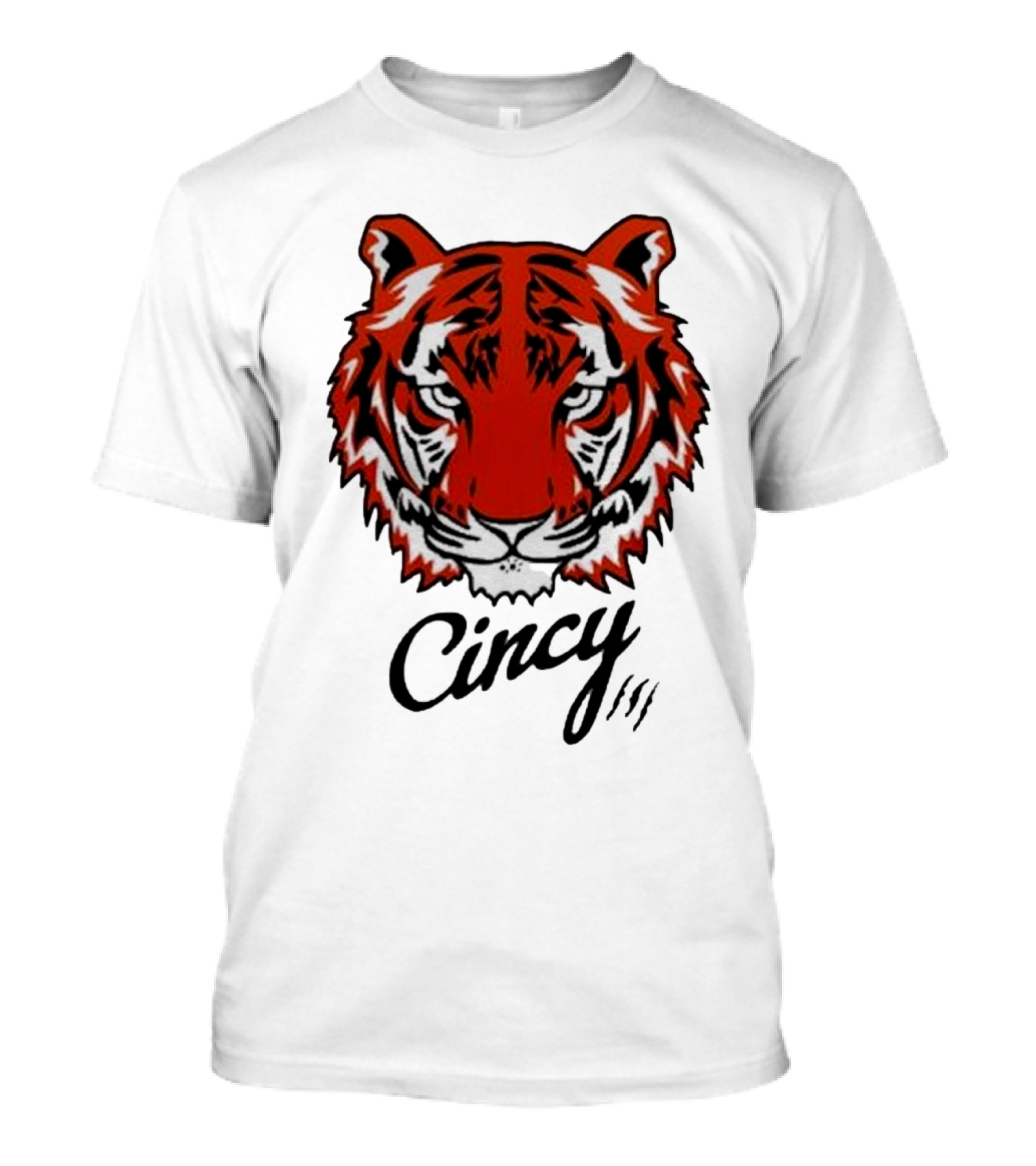 Cincinnati Bengals Cincy The Tiger Head T-Shirt