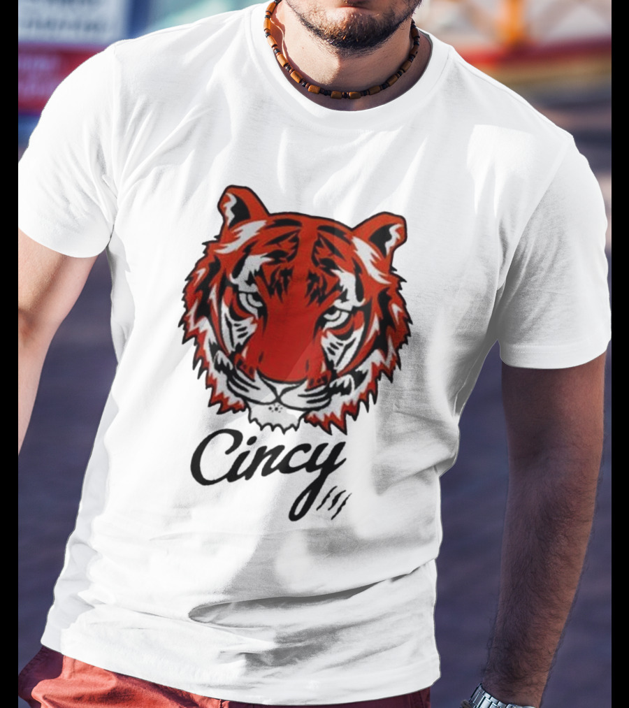 Cincinnati Bengals Cincy The Tiger Head T-Shirt